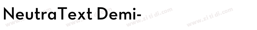 NeutraText Demi字体转换